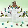 40Pcs 4 Colors Handmade Frosted Lampwork Beads LAMP-LS0001-06-5