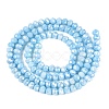 Anti-Tarnish Electroplate Rondelle Glass Beads Strands EGLA-T021-3mm-17-05-2