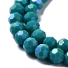 Opaque Glass Beads Strands EGLA-A035-P8mm-L12-3