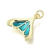 Brass Enamel Charms KK-U072-09G-2