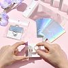 50Pcs Rectangle Foldable Paper Jewelry Display Cards for Rings CDIS-FS0001-31D-5