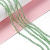 Electroplate Glass Beads Strands X-EGLA-R048-2mm-10-2