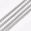 Tarnish Resistant 304 Stainless Steel Wheat Chains STAS-P197-063P-1