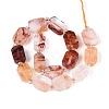 Natural Hematoid Quartz/Ferruginous Quartz Beads Strands G-C098-A28-01-2