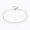 Tarnish Resistant 304 Stainless Steel Anklets AJEW-H013-03P-1