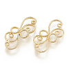 Brass Filigree Joiners Links X-KK-S345-156-1