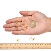 Brass Screw On Clip-on Earring Findings X-KK-L164-02G-4