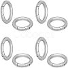 Unicraftale Ring Smooth 304 Stainless Steel Spring Gate Rings STAS-UN0007-25P-1