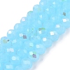 Electroplate Glass Beads Strands EGLA-A044-J6mm-L04-1