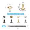Brass Garment Rivets FIND-FH0008-55-2