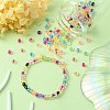 195G 15 Colors 6/0 Transparent Glass Seed Beads SEED-YW0002-45-5