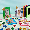 32Pcs Rectangle Wool Felt Frame Newborn Growth Milestone Blanket Photo Props Photo Frame DIY-CA0004-52-5
