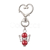 Angel Glass Pearl Pendant Decoration HJEW-JM02597-01-4