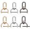6pcs 3 colors Zinc Alloy Swivel Lobster Claw Clasps FIND-PH0008-62A-1