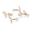 Brass Micro Pave Cubic Zirconia Links Connectors X-KK-S359-156A-RS-3