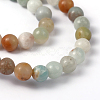 Natural Flower Amazonite Round Bead Strands X-G-D608-6mm-4