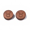 Laser Engraved Wood Beads WOOD-S053-53F-2