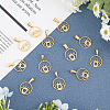 304 Stainless Steel Pendants STAS-UN0009-89G-3