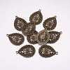 Teardrop Alloy Pendant Rhinestone Settings EA005Y-AB-4