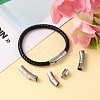 Tarnish Resistant Column 304 Stainless Steel Matte Bayonet Necklace Clasps X-STAS-I013-6mm-A-6