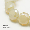 Electroplate Glass Beads EGLA-D028-M-2