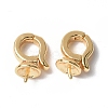 Brass Twister Clasps KK-P223-41G-2