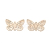 Brass Filigree Connector Charms KK-B064-03LG-1