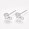 Brass Stud Earring Findings KK-T035-123P-1
