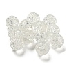 Transparent Spray Painting Crackle Glass Beads GLAA-L046-01B-22-1