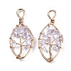 Natural Quartz Crystal Pendants G-T131-98-2