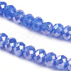 Electroplate Glass Beads Strands EGLA-R048-2mm-M2-3