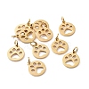 304 Stainless Steel Pendants STAS-Q201-T455G-1