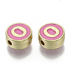 Alloy Enamel Beads ENAM-S122-028O-NR-2