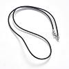 Rubber Cord Necklaces Making MAK-L023-01D-1