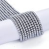 Electroplate Glass Beads Strands EGLA-K014-A-FP07-2
