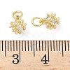 Brass Micro Pave Cubic Zirconia Pendants KK-Z120-38G-3
