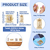 20Pcs 4 Style Brass Filigree Box Clasps KK-PJ0001-15-4