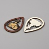 Halloween Theme Single Face Printed Aspen Wood Big Pendants WOOD-TAC0018-09A-2
