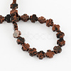 Natural Mahogany Obsidian Stone Beads Strands G-R182-14-2