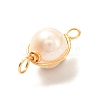 Natural Cultured Freshwater Pearl Beads Links Connectors PALLOY-JF00944-1