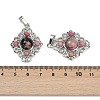 Natural Rhodonite Pendants G-Z077-01P-11-3