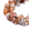 Natural Cherry Blossom Agate Beads Strands G-L579-03-2