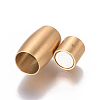 304 Stainless Steel Magnetic Clasps with Glue-in Ends STAS-F227-51B-G-2