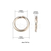 Iron Open Jump Rings IFIN-YW0001-41RG-4
