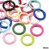 20Pcs Spray Painted Eco-Friendly Alloy Spring Gate Rings FIND-YW0017-98-1