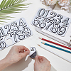 10Pcs ABS Plastic Stickers DIY-SP0007-95A-3