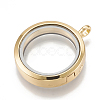 Alloy Magnetic Locket Pendants X-PALLOY-T052-23G-2