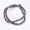 Electroplate Glass Beads Strands EGLA-D020-3x2mm-74-2
