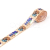 Autumn Theme Polyester Grosgrain Ribbon OCOR-I010-05F-2