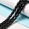 Natural Black Tourmaline Beads Strands G-G980-22-2